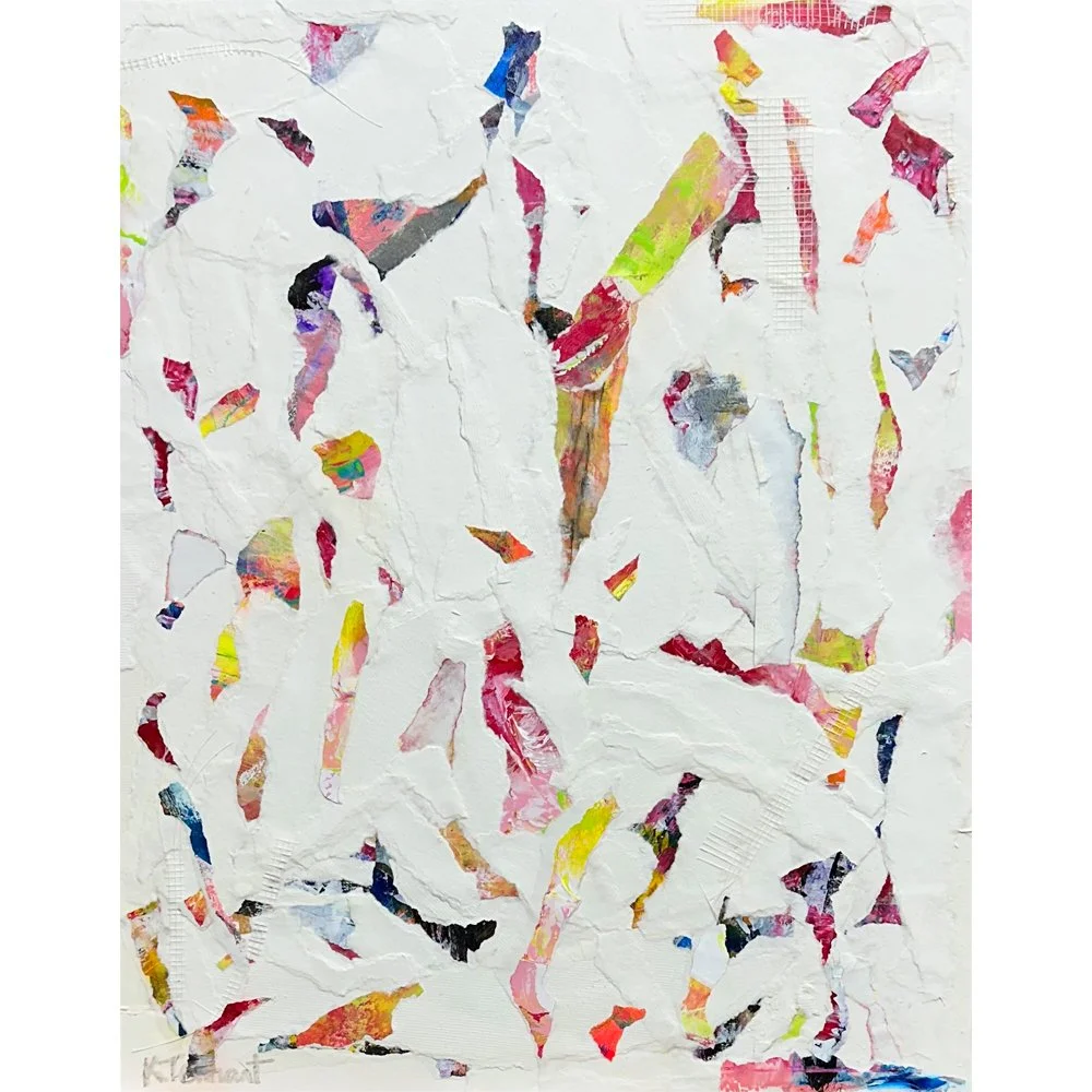 Torn Fragments Of Life | Mixed Media Collage Art | Abstract